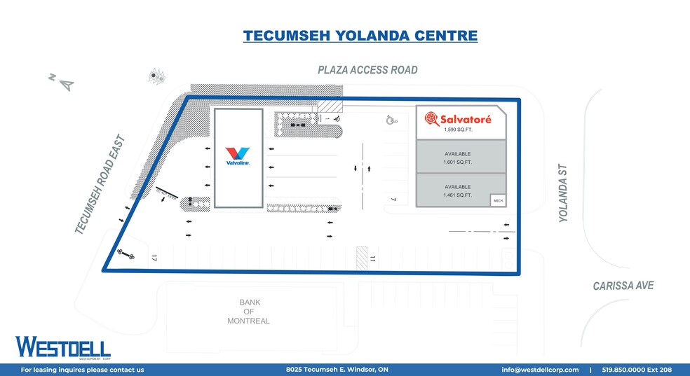 8025 Tecumseh Rd E, Windsor, ON for lease - Site Plan - Image 1 of 5