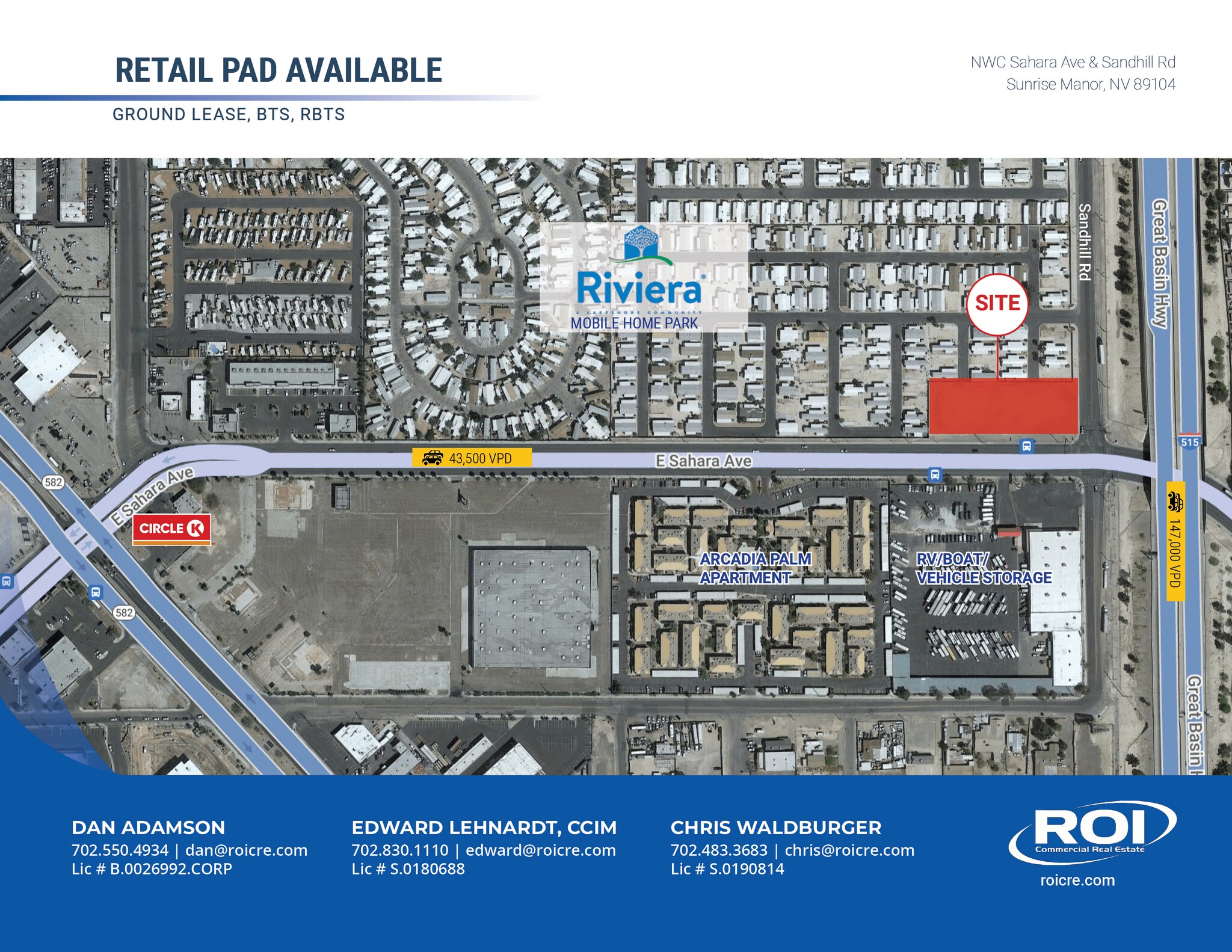 Sahara Ave & Sandhill Rd NWC, Las Vegas, NV for sale Building Photo- Image 1 of 1