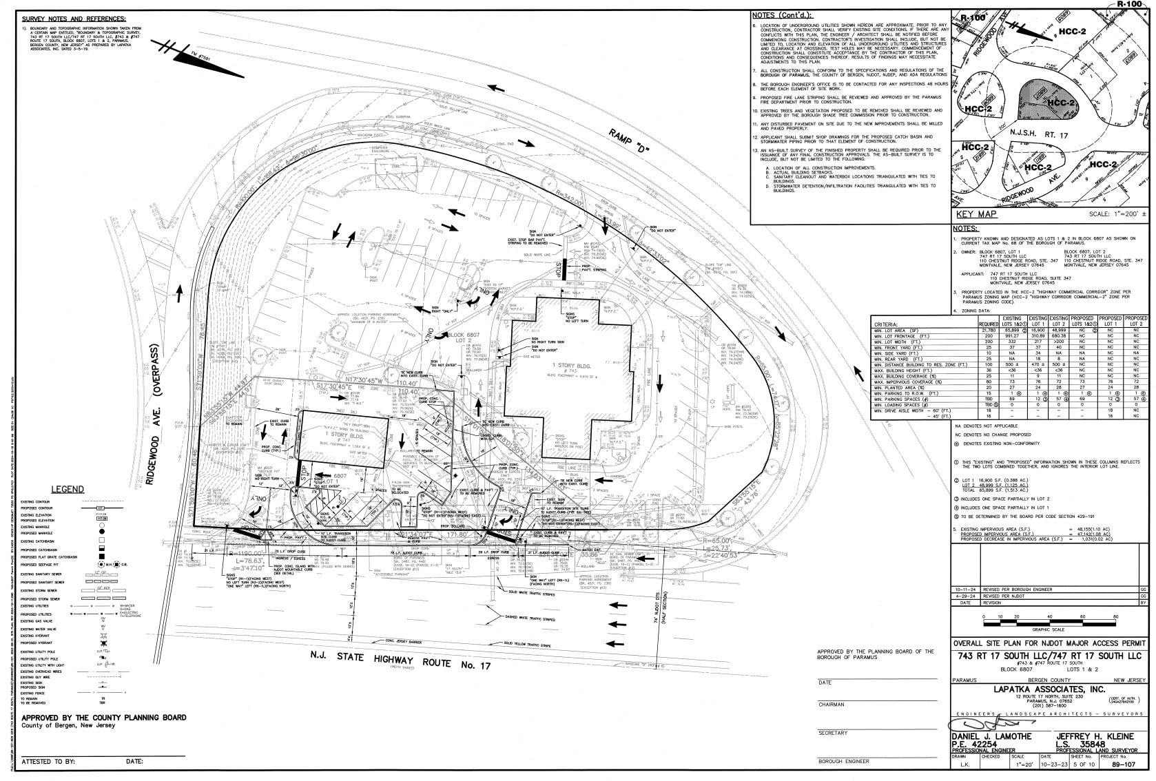 743 S State Route 17, Paramus, NJ for lease Site Plan- Image 1 of 1