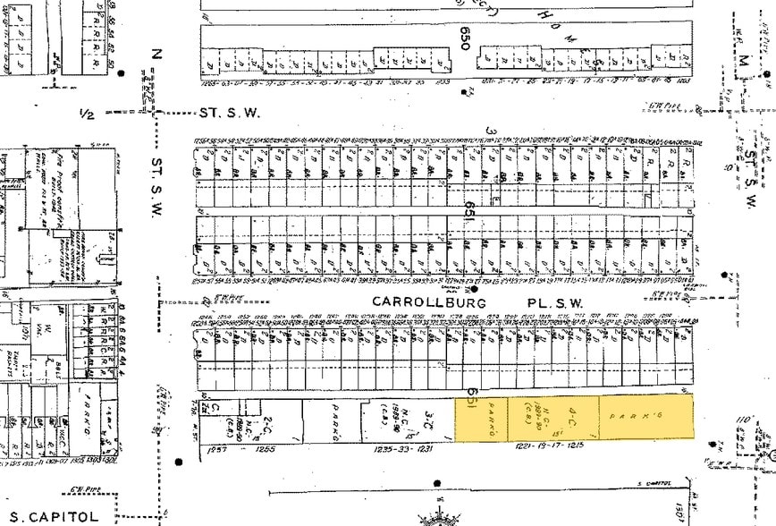 1201 S Capitol St SW, Washington, DC for lease - Plat Map - Image 2 of 7
