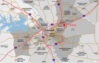 Trenholm Road Ext, Columbia, SC - aerial  map view - Image1