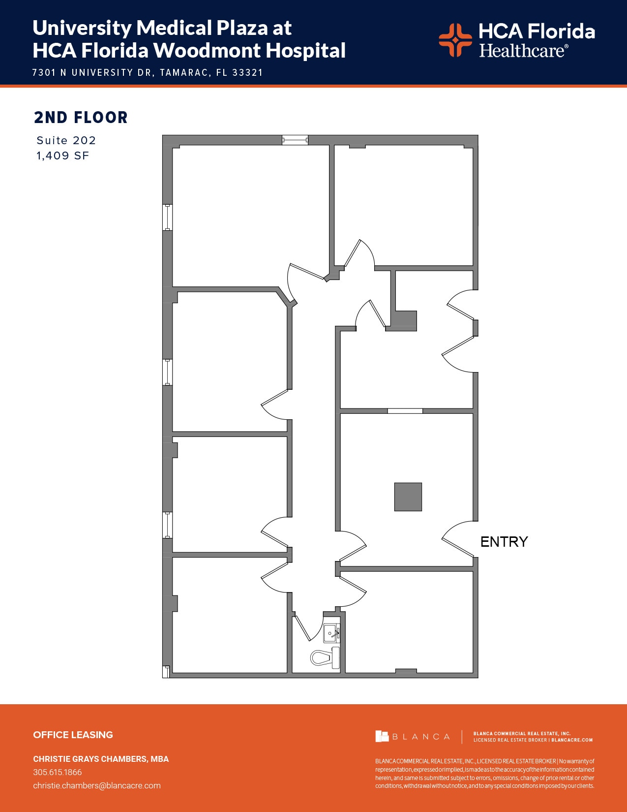7301 N University Dr, Tamarac, FL for lease Floor Plan- Image 1 of 1