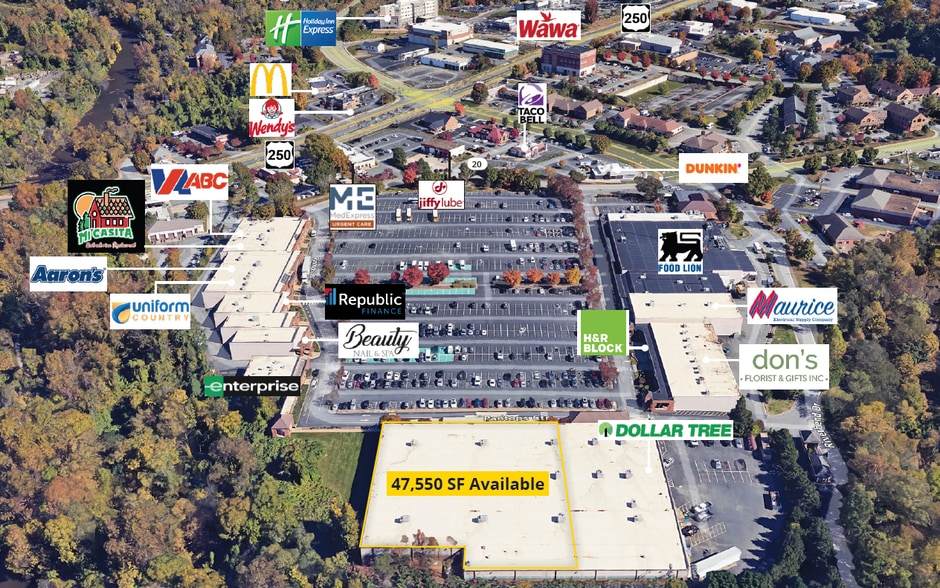540-592 Pantops Ctr, Charlottesville, VA for lease - Aerial - Image 1 of 2