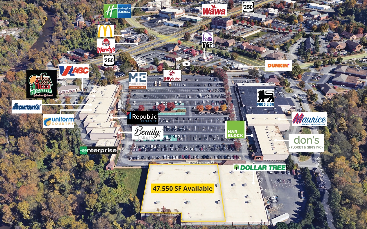 540-592 Pantops Ctr, Charlottesville, VA for lease Aerial- Image 1 of 3