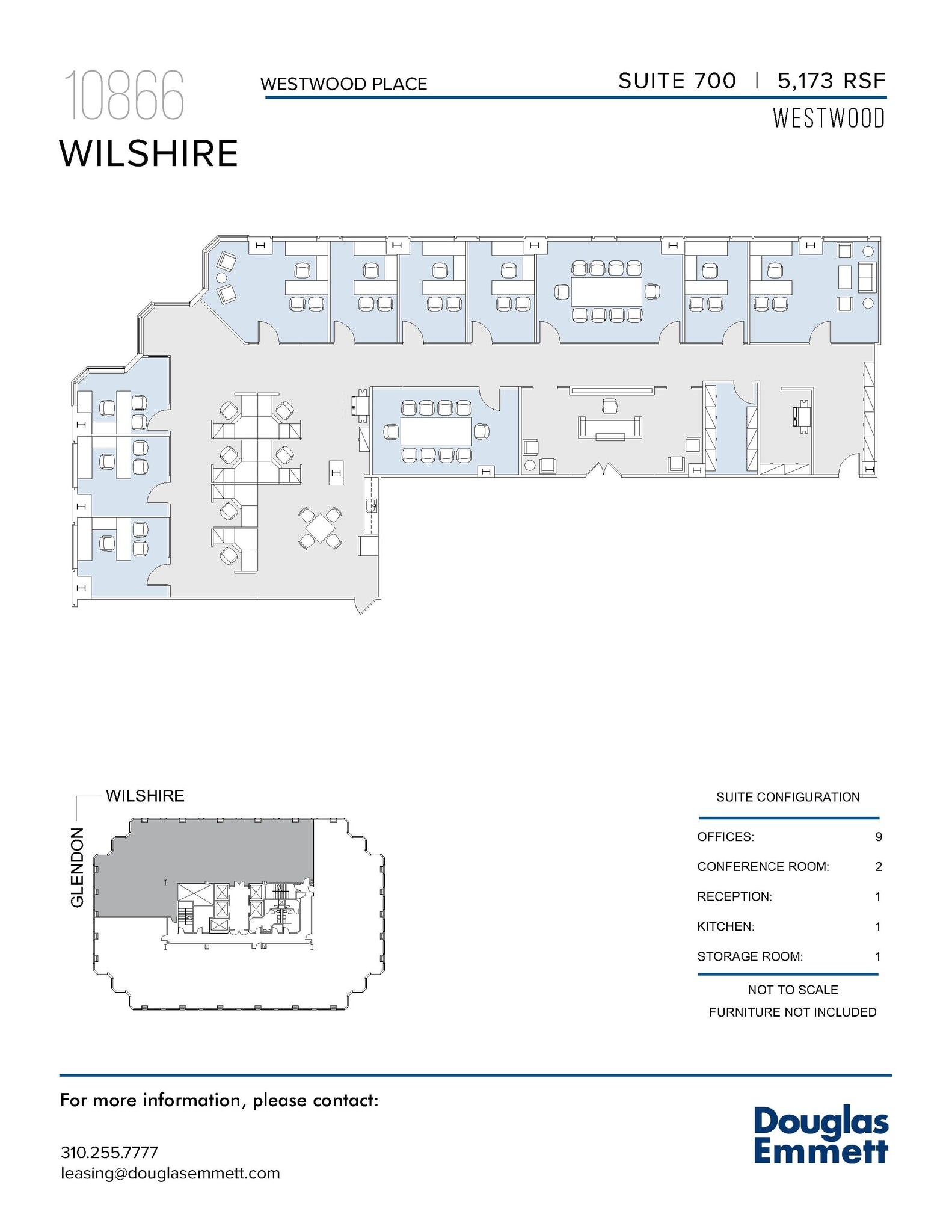 10866 Wilshire Blvd, Los Angeles, CA for lease Floor Plan- Image 1 of 1