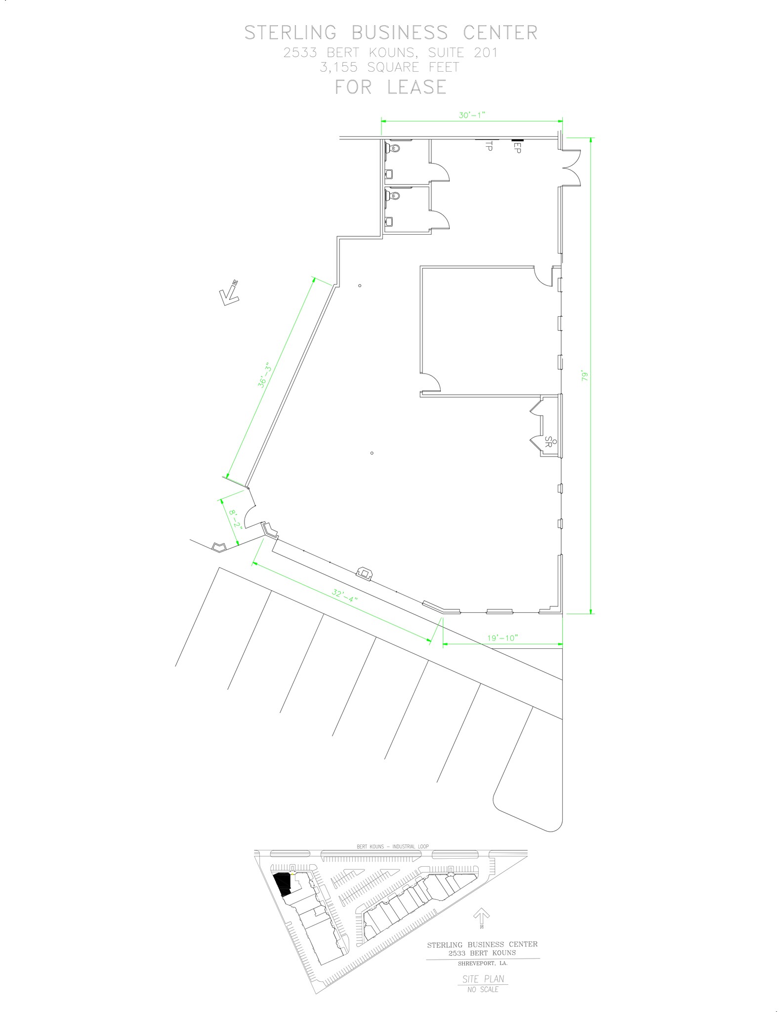 2533 Bert Kouns Industrial Loop, Shreveport, LA for lease Site Plan- Image 1 of 1