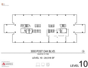 3000 Post Oak Blvd, Houston, TX for lease Floor Plan- Image 1 of 1