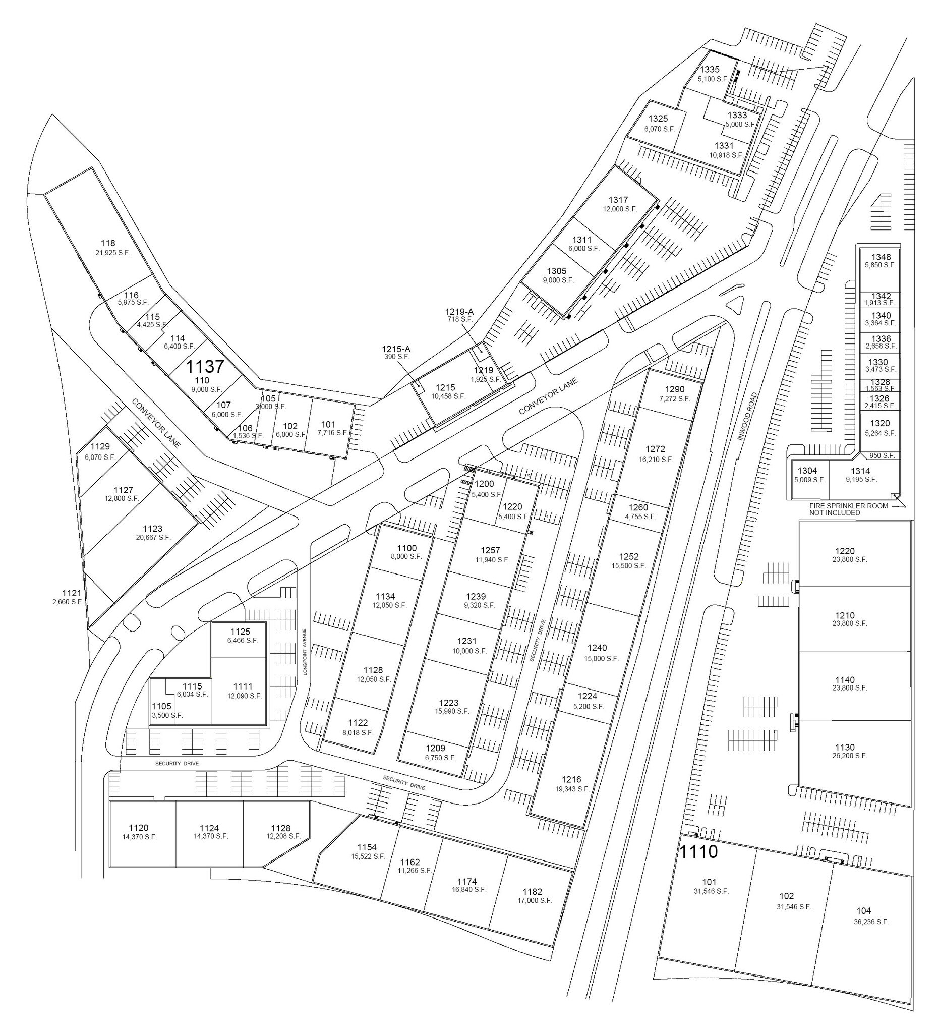 1304-1348 Inwood Rd, Dallas, TX for sale Site Plan- Image 1 of 1