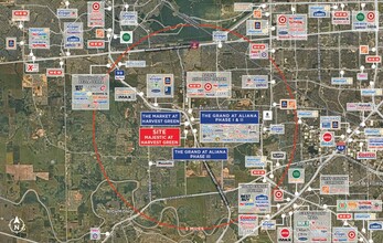 Harlem Road & Airport Blvd, Richmond, TX - aerial  map view - Image1