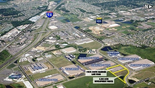 19725 S Diamond Lake Rd, Rogers, MN for lease - Aerial - Image 2 of 5