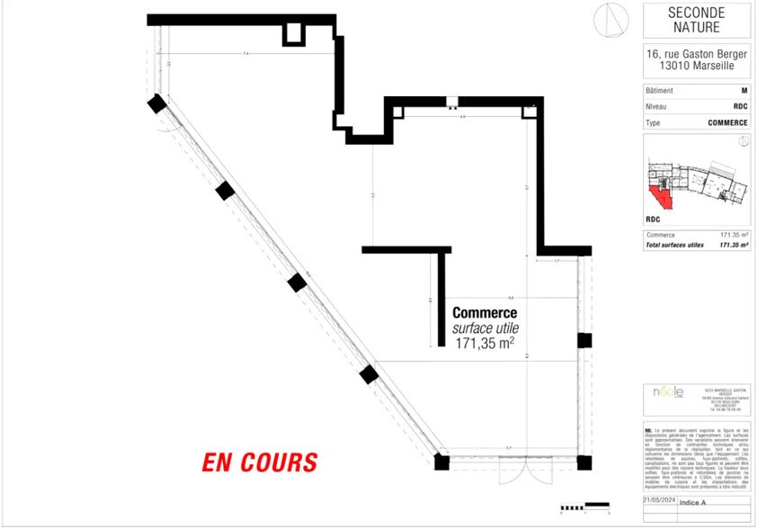 16 Rue Gaston Berger, Marseille for sale - Floor Plan - Image 2 of 4