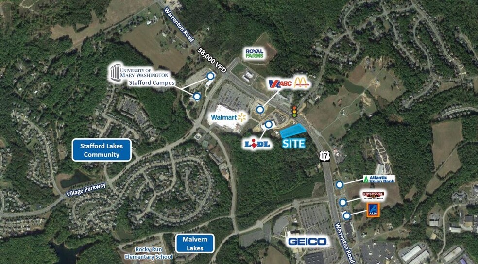 Route 17, Fredericksburg, VA for sale - Aerial - Image 1 of 1