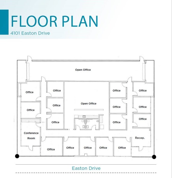 4101 Easton Dr, Bakersfield, CA for lease - Floor Plan - Image 2 of 2