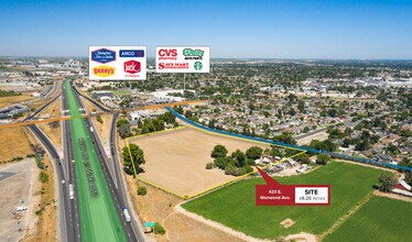 432 E Glenwood Ave, Turlock, CA - AERIAL map view