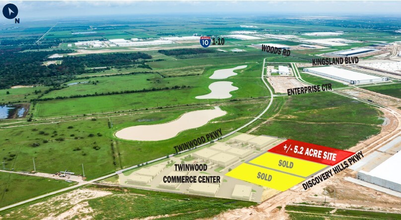 Twinwood Commerce Center, Brookshire, TX for sale - Aerial - Image 2 of 4