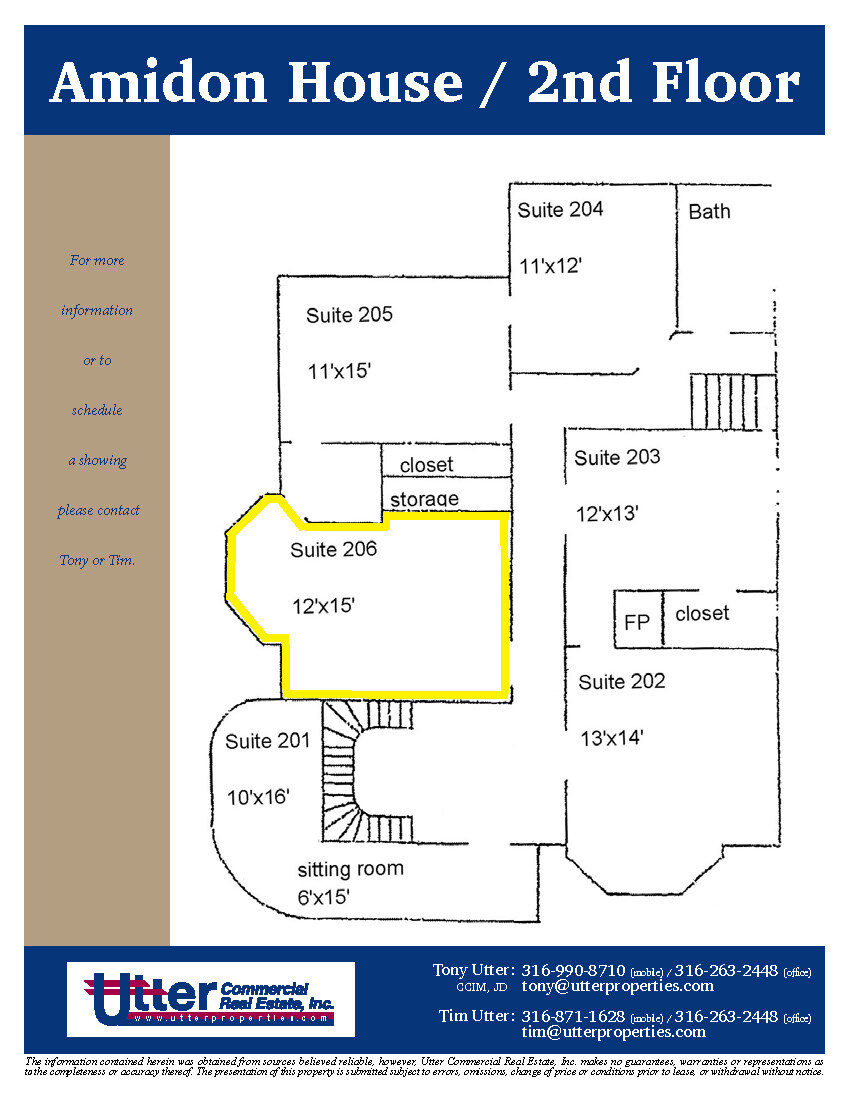 1005 N Market St, Wichita, KS for lease Floor Plan- Image 1 of 1