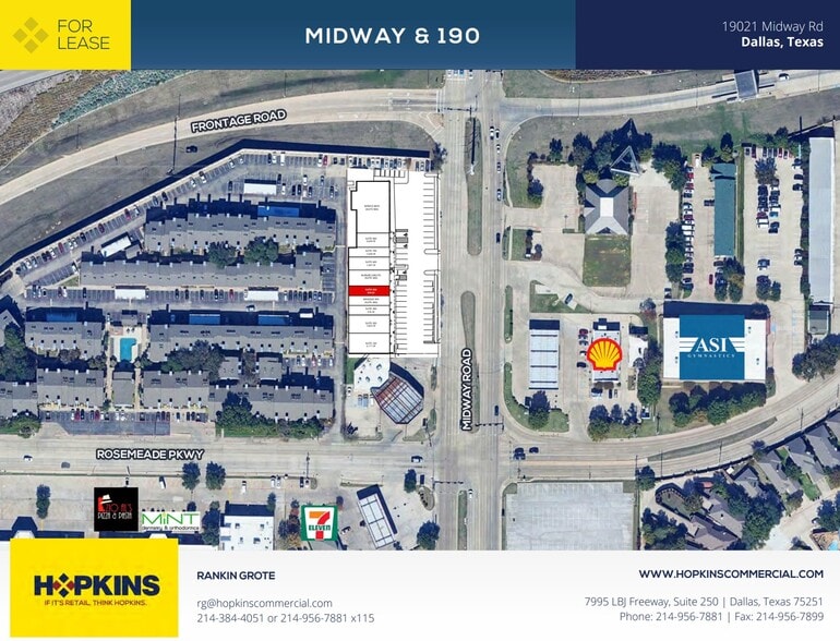 19021 Midway Rd, Dallas, TX for lease - Site Plan - Image 2 of 2