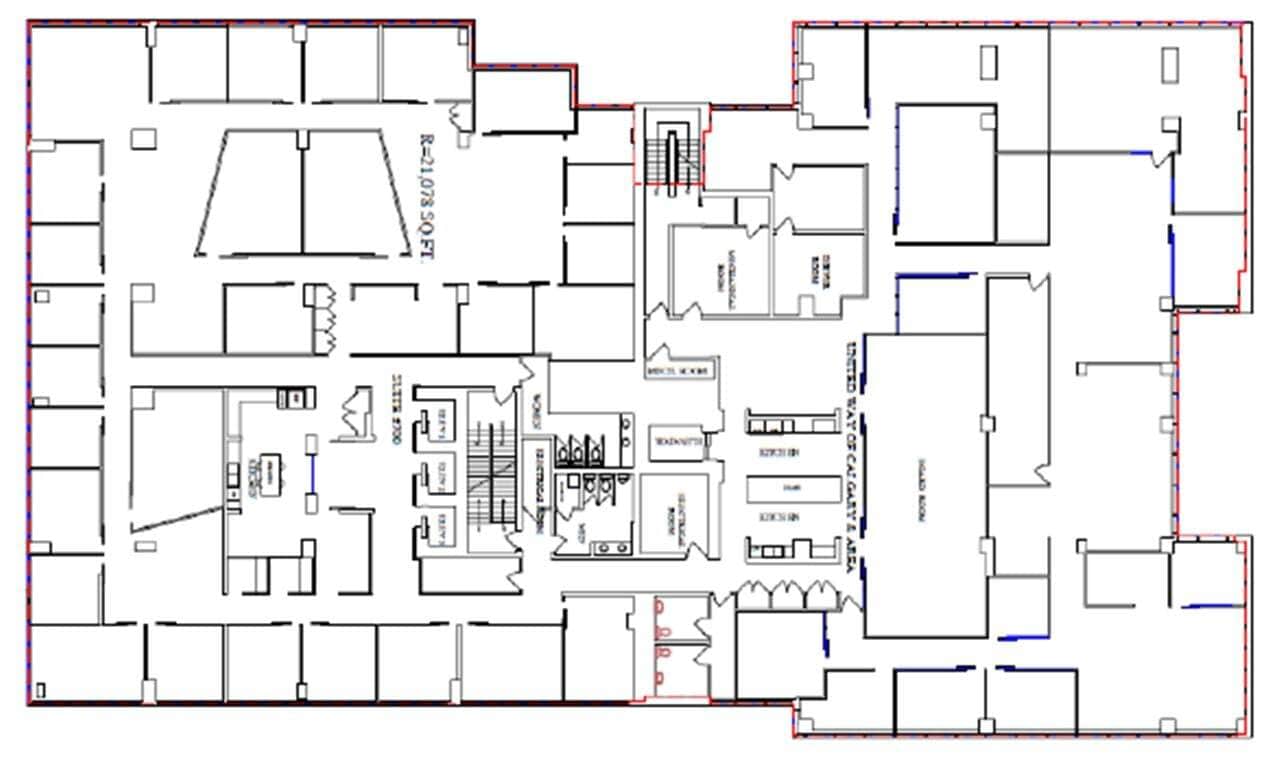 105 12th Ave SE, Calgary, AB for lease Floor Plan- Image 1 of 1