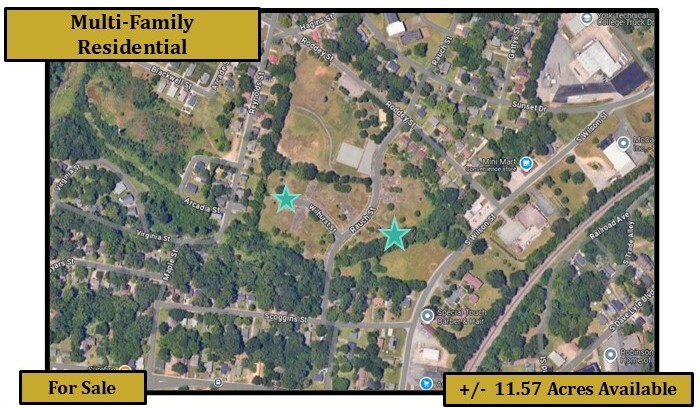 Rauch Street, Rock Hill, SC for sale Aerial- Image 1 of 4