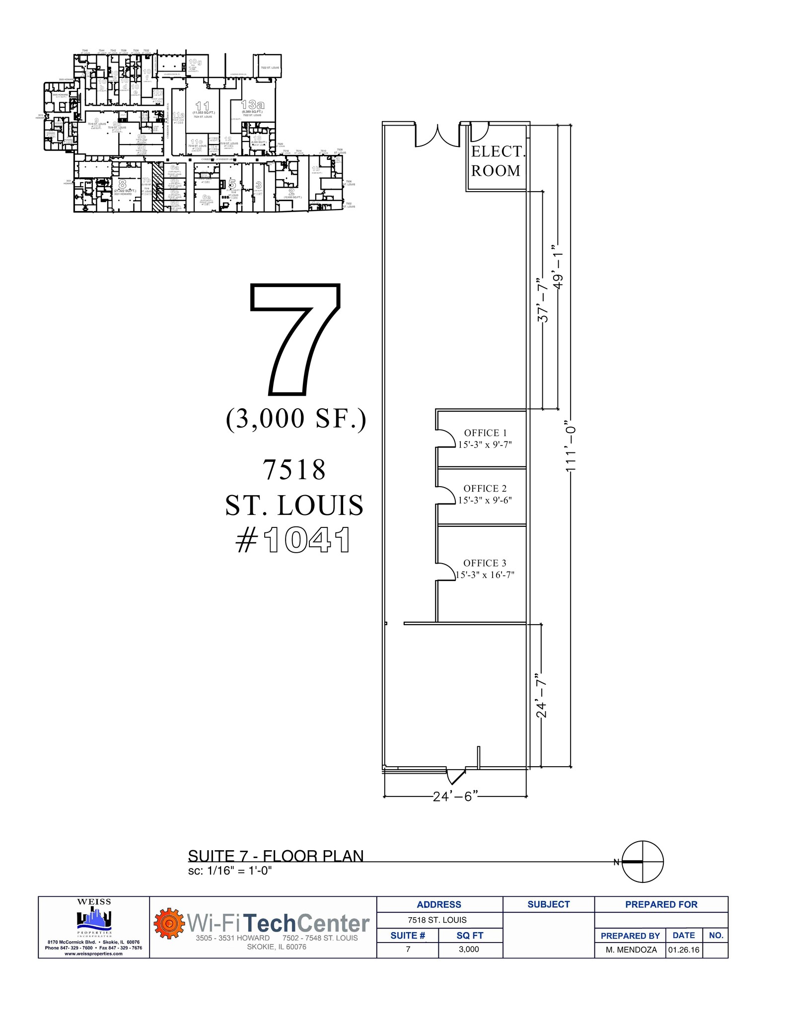 3501 W Howard St, Skokie, IL for lease Site Plan- Image 1 of 1