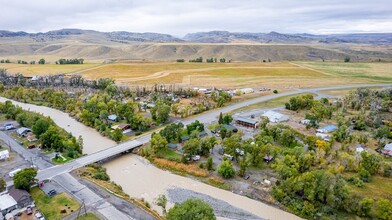 1702 State St, Meeteetse, WY - aerial  map view