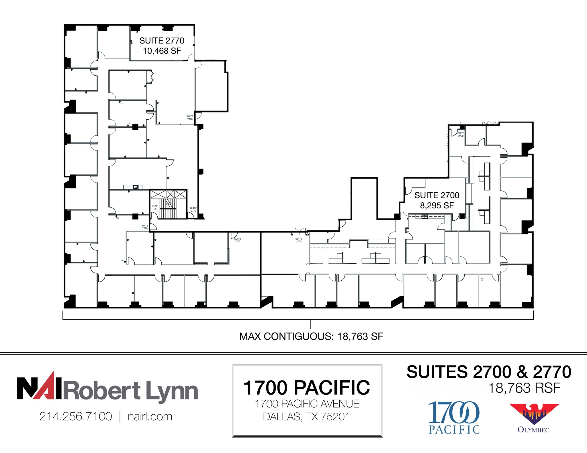 1700 Pacific Ave, Dallas, TX for lease Floor Plan- Image 1 of 2