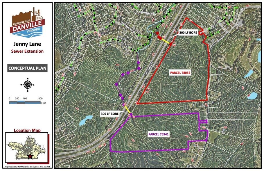 Jenny Lane 55 Acre Tract, Danville, VA for sale - Primary Photo - Image 3 of 6