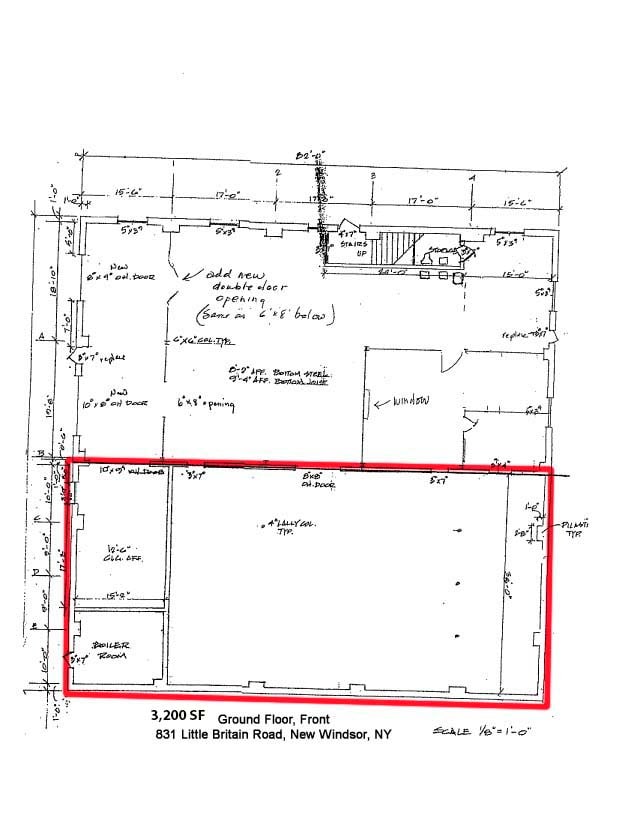 831 Little Britain Rd, New Windsor, NY for lease Floor Plan- Image 1 of 2