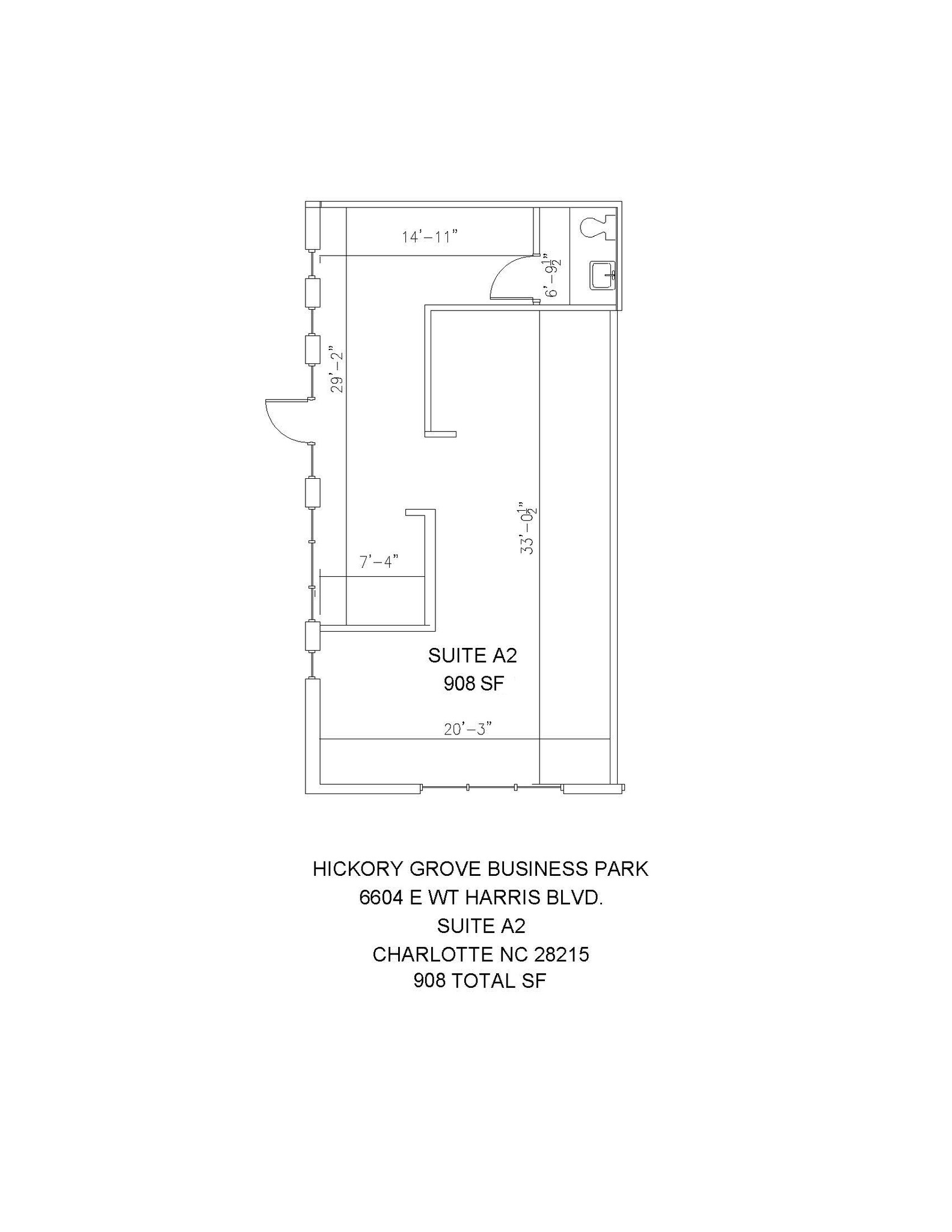 6604 E WT Harris Blvd, Charlotte, NC for lease Floor Plan- Image 1 of 1