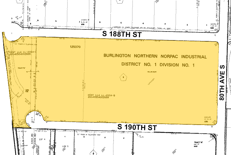 7629 S 188th St, Kent, WA for lease - Plat Map - Image 2 of 6