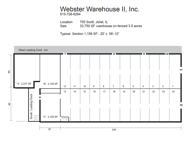 705 Scott St, Joliet, IL for lease - Floor Plan - Image 3 of 8