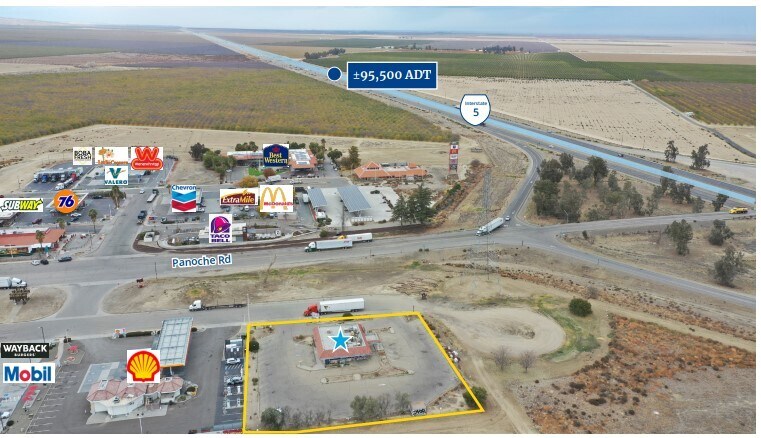 42681 West Panoche Road, Firebaugh, CA for lease - Aerial - Image 3 of 3