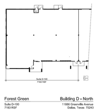 11910 Greenville Ave, Dallas, TX for lease Floor Plan- Image 1 of 1