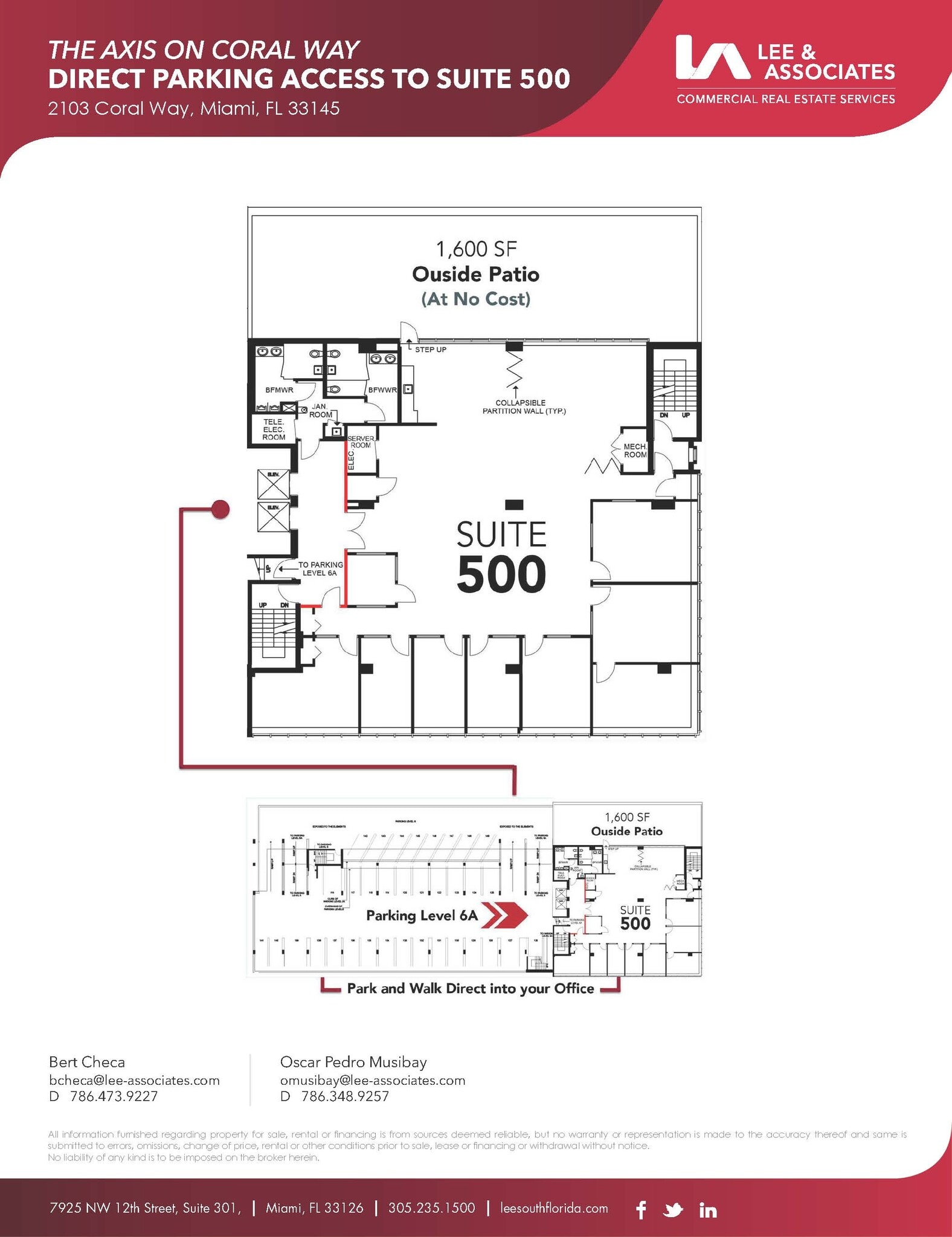 2103 Coral Way, Miami, FL for lease Floor Plan- Image 1 of 17