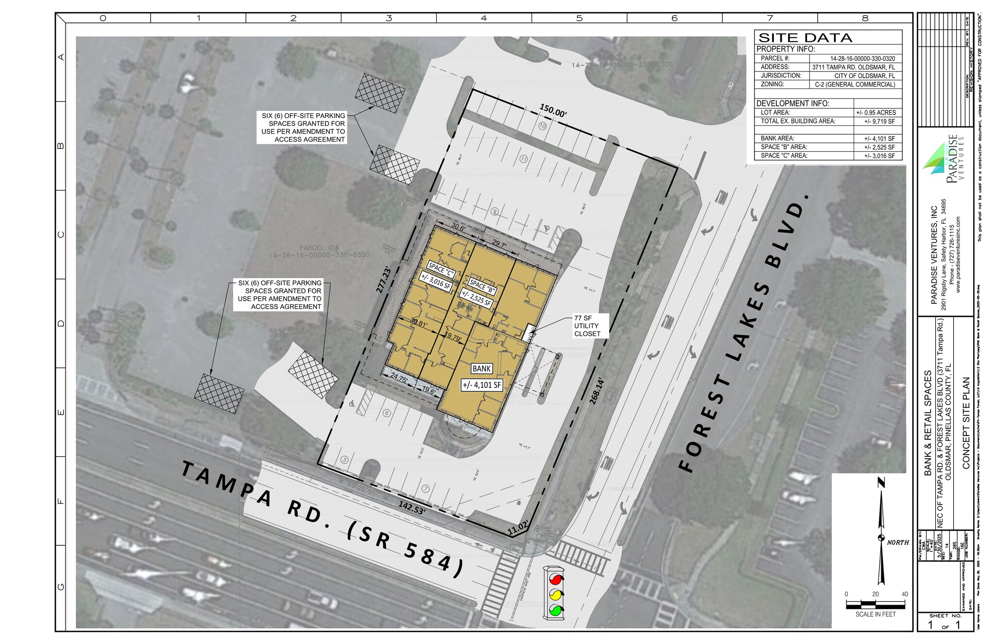 3711 Tampa Rd, Oldsmar, FL for lease Site Plan- Image 1 of 2