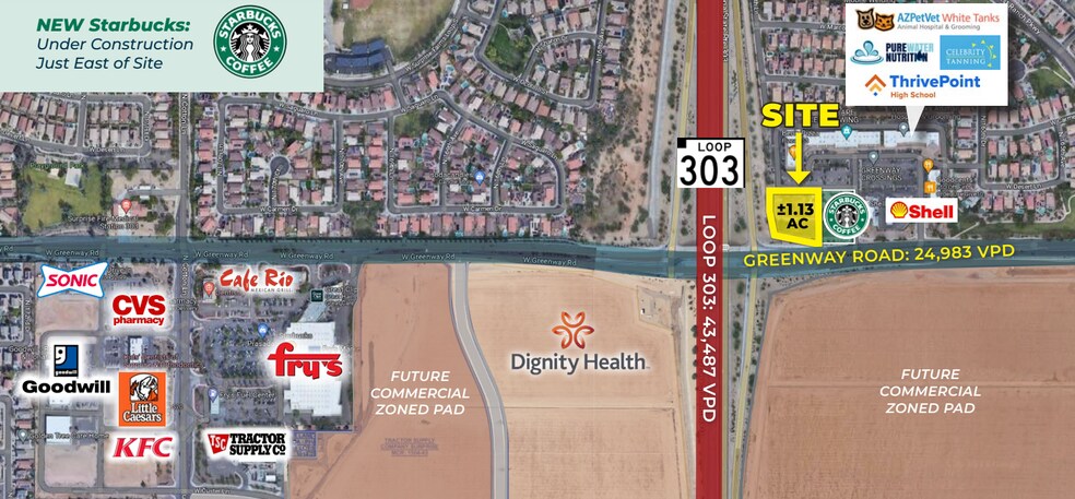 NE Greenway Rd & Loop 303, Surprise, AZ for sale - Aerial - Image 1 of 1