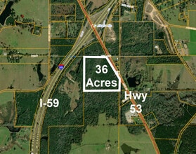 0 Highway 53, Poplarville, MS - AERIAL map view - Image1