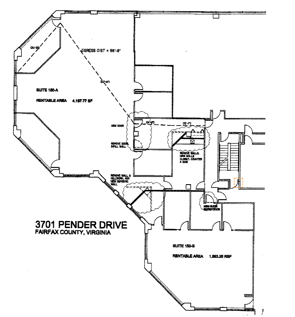 3701 Pender Dr, Fairfax, VA for lease Floor Plan- Image 1 of 1