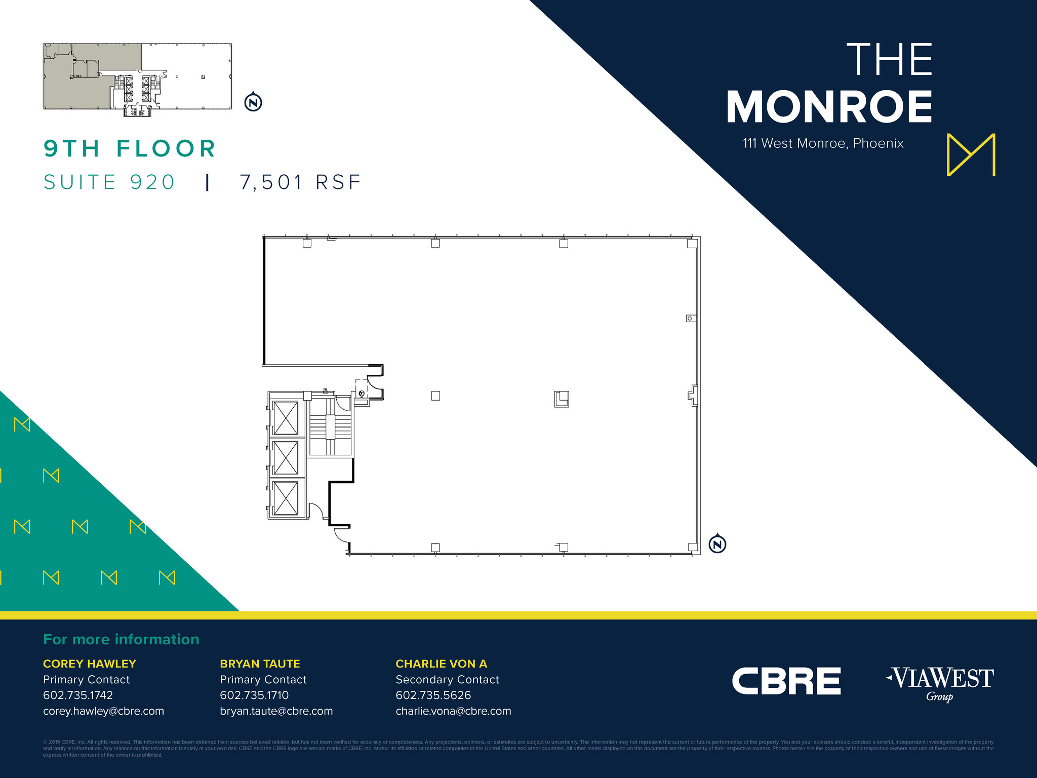 111 W Monroe St, Phoenix, AZ for sale Floor Plan- Image 1 of 1