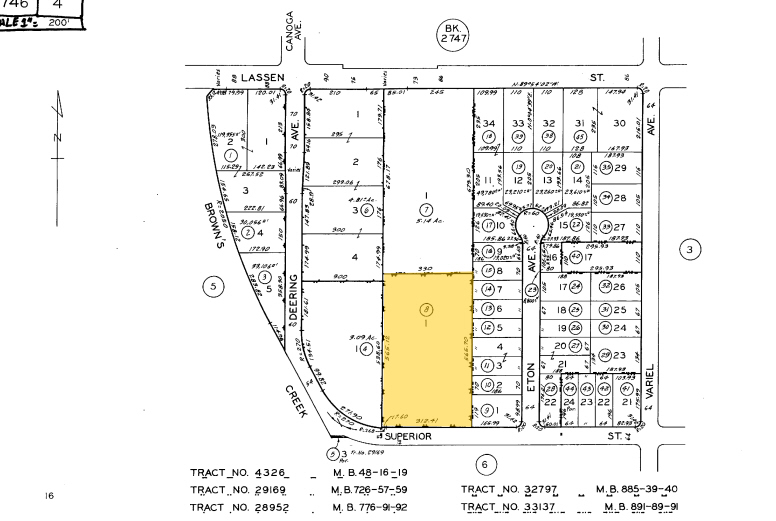 21325 Superior St, Chatsworth, CA for lease - Plat Map - Image 3 of 9