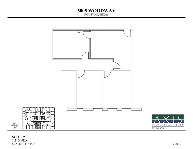 5005 Woodway Dr, Houston, TX for lease - Site Plan - Image 3 of 3