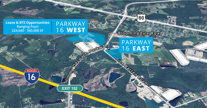 E Bloomingdale Rd, Bloomingdale, GA - aerial  map view