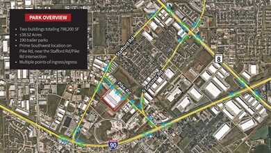 Stafford Logistics- Building 1, Stafford, TX - AERIAL  map view