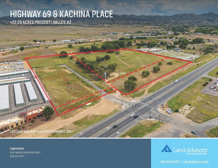 Highway 69 at Kachina Place, Dewey, AZ for sale - Aerial - Image 1 of 1