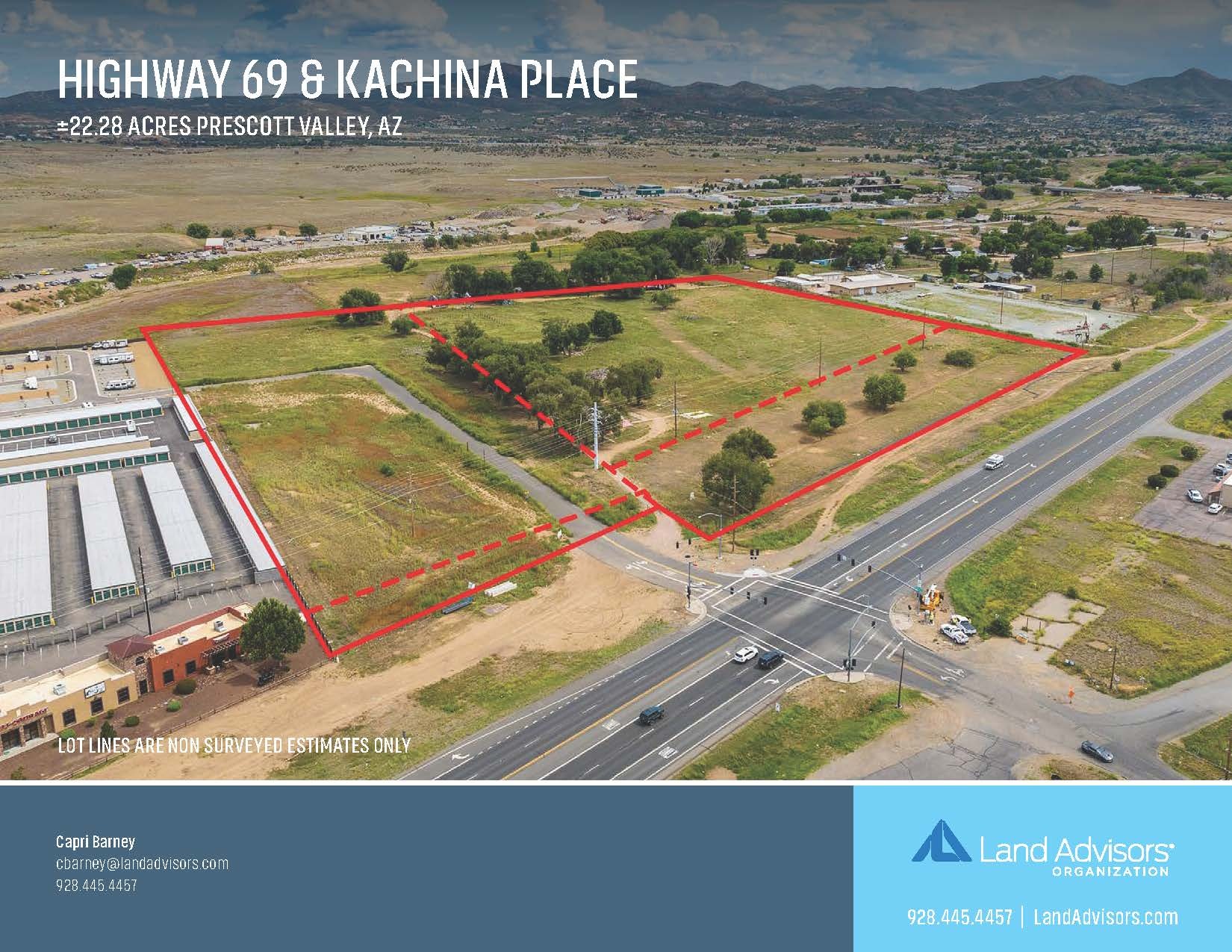 Highway 69 at Kachina Place, Dewey, AZ for sale Aerial- Image 1 of 1