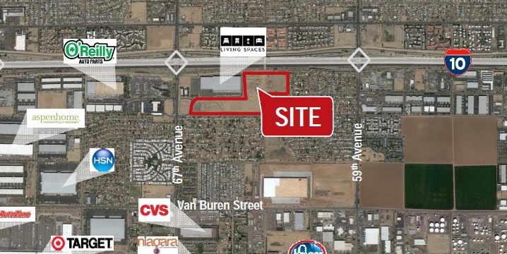 SEC 67th Ave & I-10, Phoenix, AZ for lease - Aerial - Image 2 of 3