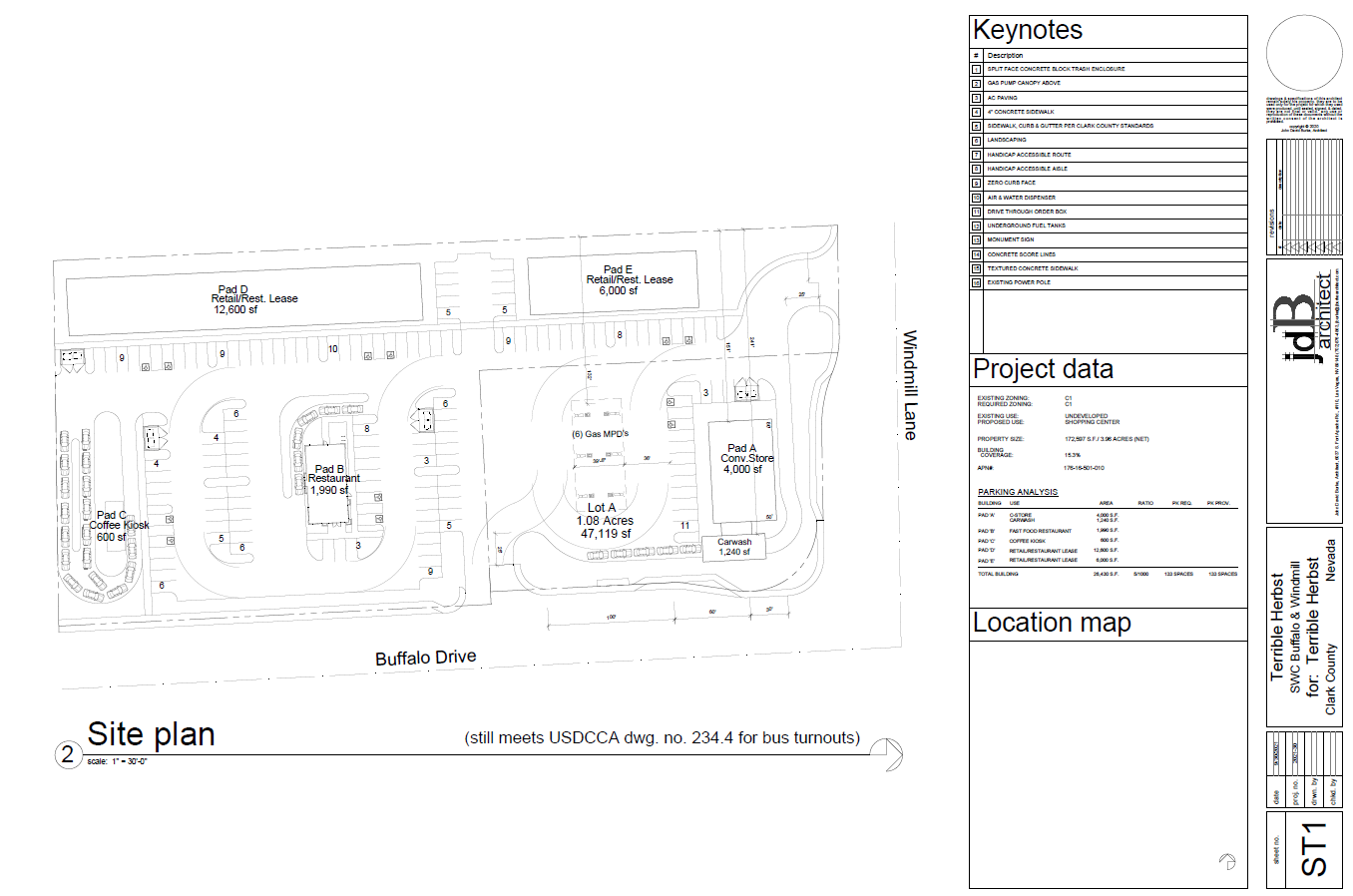 Windmill Lane, Las Vegas, NV for lease Site Plan- Image 1 of 2