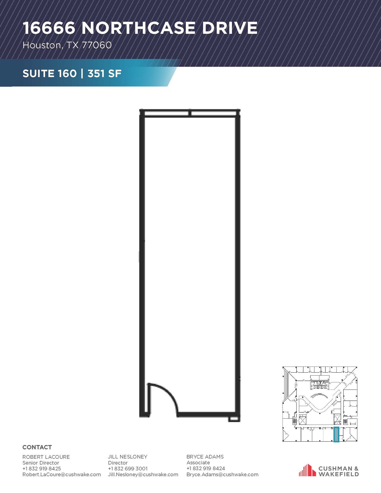 16666 Northchase Dr, Houston, TX for lease Floor Plan- Image 1 of 1