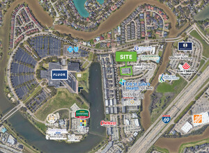 1235 Lake Pointe Pky, Sugar Land, TX - aerial  map view