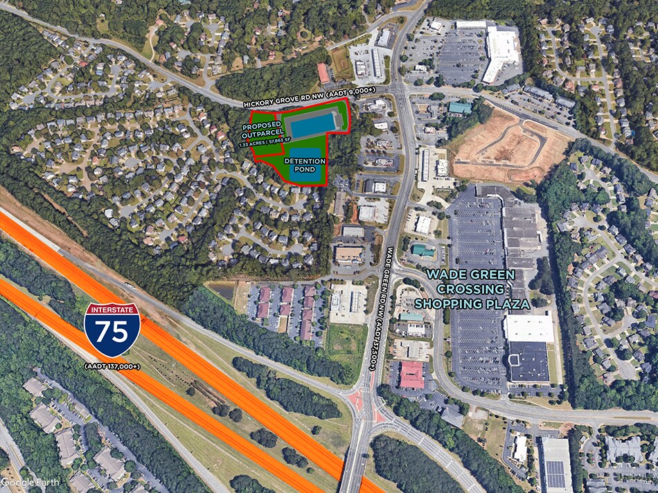 4379 Wade Green Rd, Kennesaw, GA for sale Aerial- Image 1 of 8